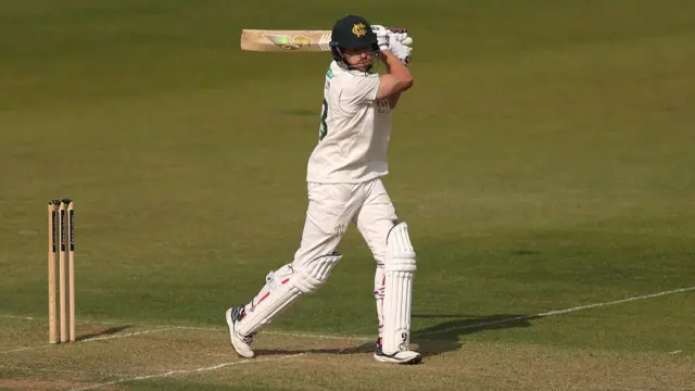 Joe Clarke plays a cover drive