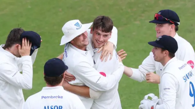 Henry Crocombe made his seasonal debut against Hampshire