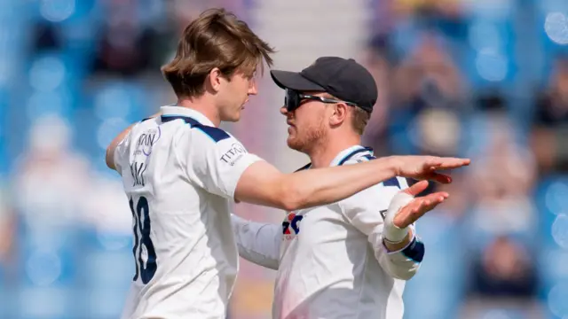 Yorkshire's George Hill and Dom Bess