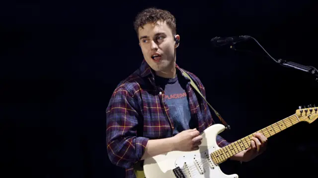 Sam Fender performing at Radio 1's Big Weekend 2022 on Saturday 28 May 2022