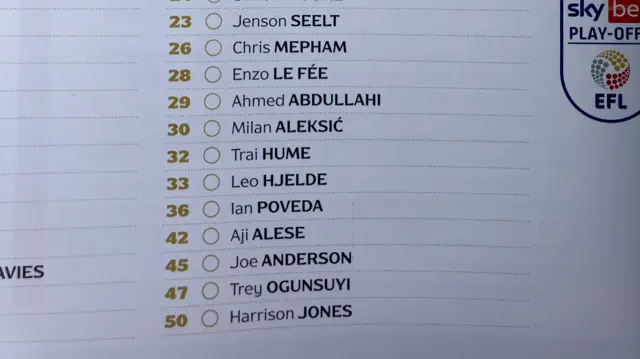 Championship play-off final programme