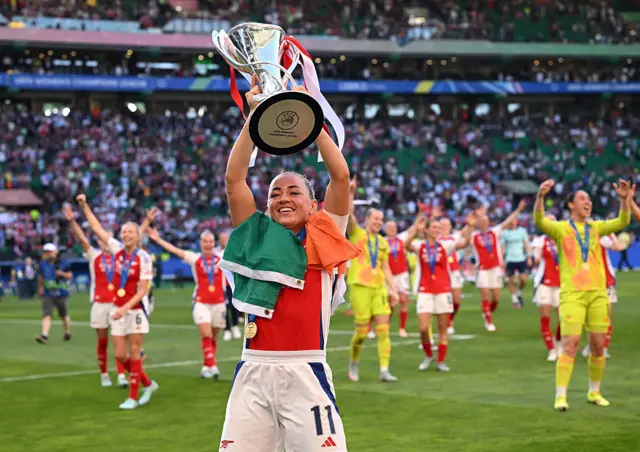 Mccabe lifts the trophy