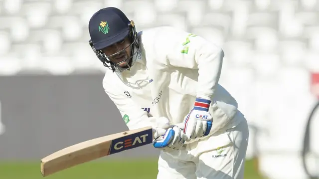 Shubman Gill playing for Glamorgan