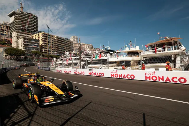 Lando Norris in Monaco