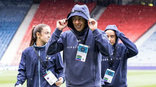 Rangers captain Nicola Docherty at Hampden