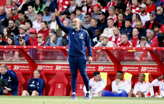 Nottingham Forest manager Nuno Espirito Santo during the Premier League match at the City Ground, Nottingham.