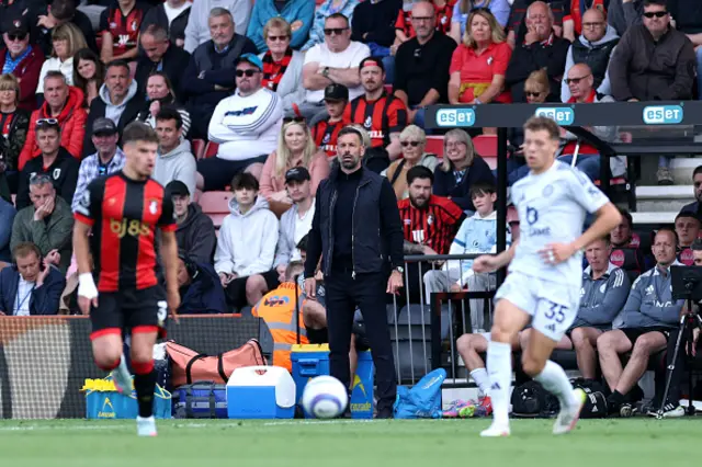Ruud van Nistelrooy, Manager of Leicester City, looks on