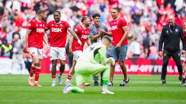Charlton celebrate