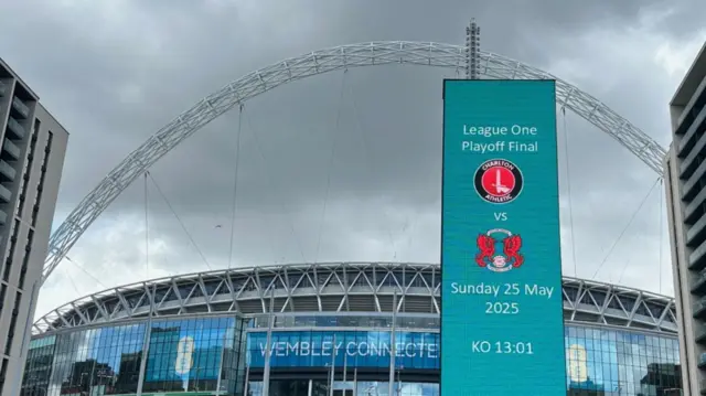 Wembley Stadium ahead of kick-off