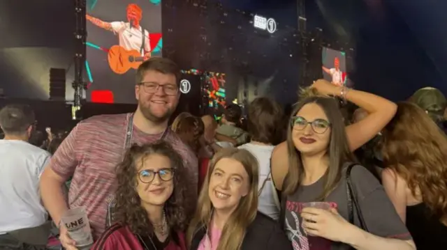 Aimee, Erin, and Karis and Josh