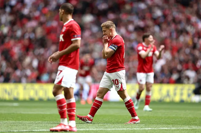 Greg Docherty of Charlton Athletic reacts