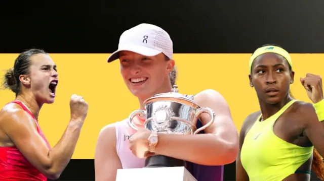 Sabalenka, Swiatek and Gauff
