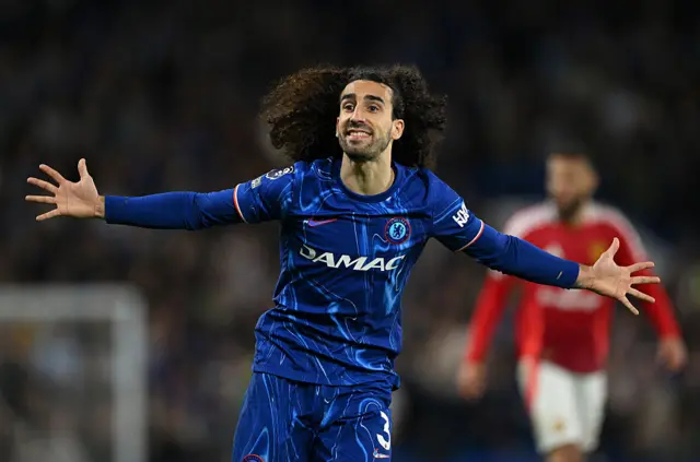 Marc Cucurella celebrating