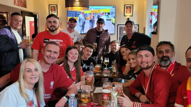 A pub filled with people