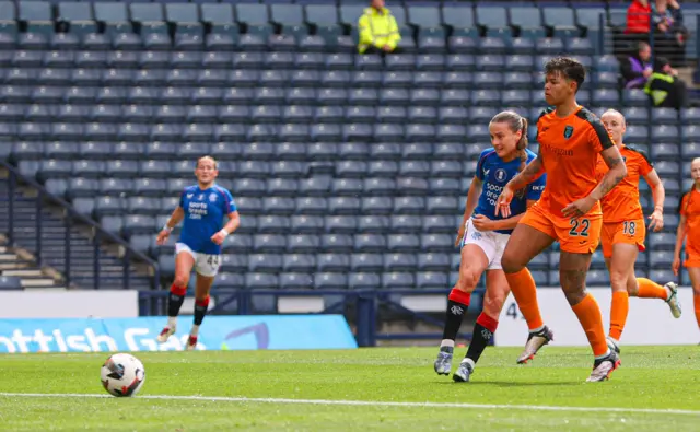 Rangers' Kirsty Howat scores to make it 2-0