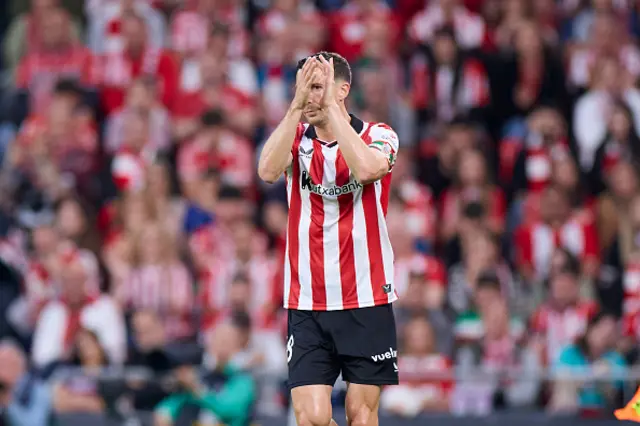 Oscar de Marcos of Athletic Club reacts