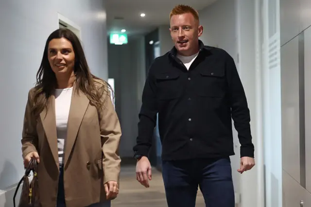 New Southampton FC manager Will Still(R) pictured with partner Emma Saunders