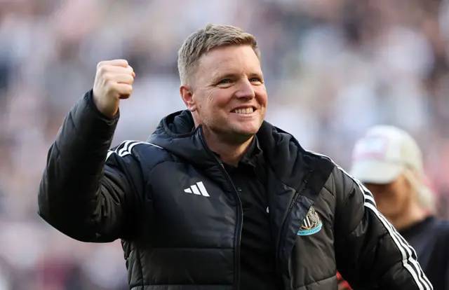 Eddie Howe celebrates