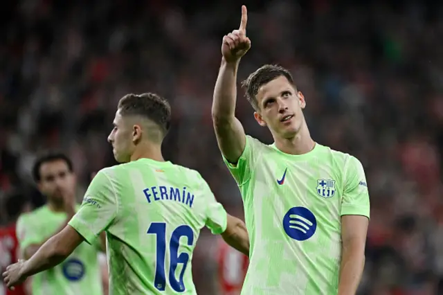 Daniel Olmo celebrates