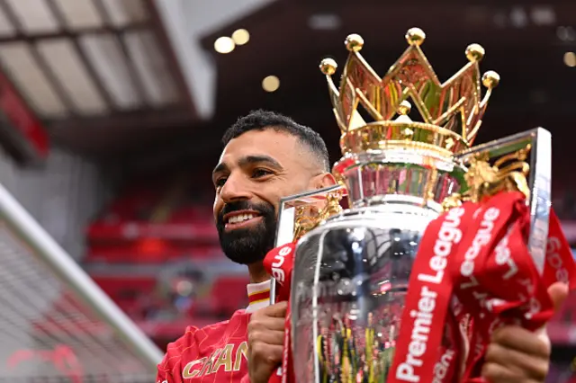 Mohamed Salah of Liverpool poses for a photograph