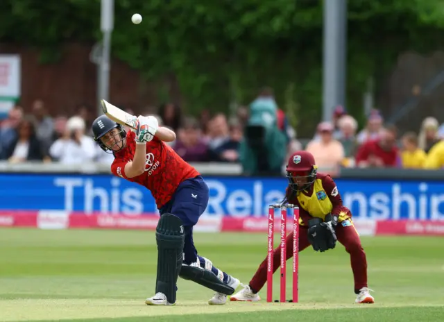 England's Nat Sciver-Brunt in action