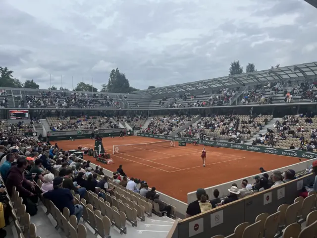 Katie Boulter serves