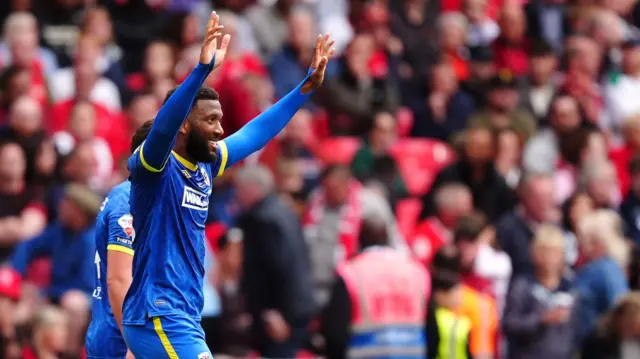 Myles Hippolyte scores for AFC Wimbledon
