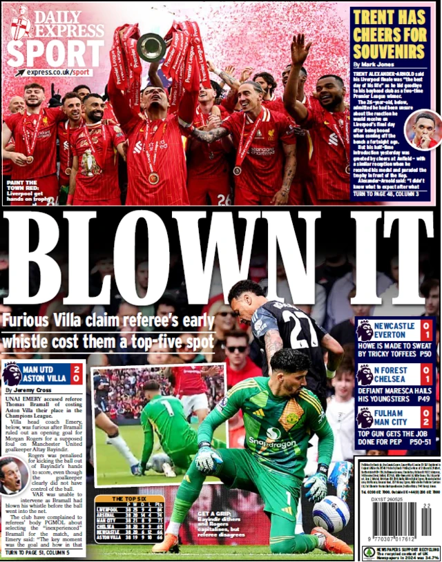 Express back page