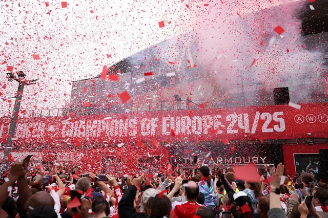 Emirates Stadium celebration