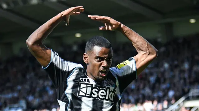 Newcastle striker Alexander Isak
