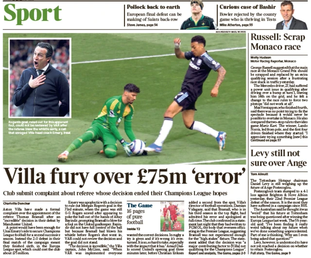 Times back page