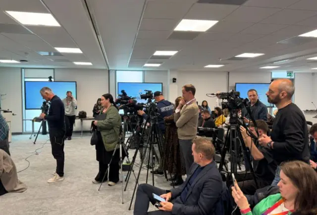 Media at Merseyside Police press conference