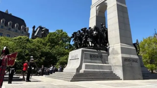 A view of the National War Memorial