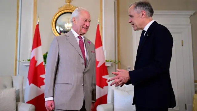 King Charles and Mark Carney