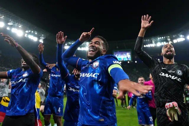 Reece James celebrates