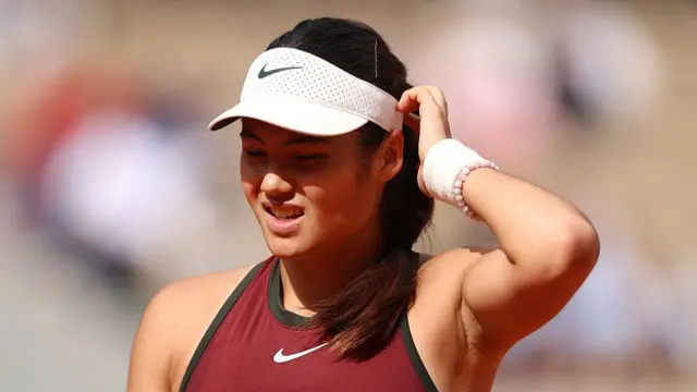 Emma Raducanu looks tired