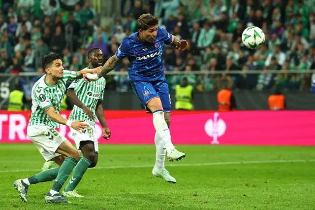 Enzo Fernandez of Chelsea scores