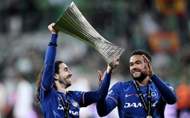 Chelsea's Marc Cucurella (left) and Reece James celebrate