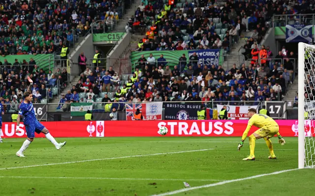 Enzo Fernandez of Chelsea scores a goal