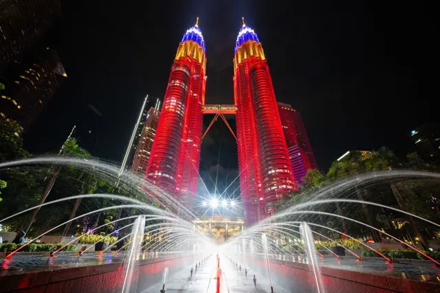 Petronas Towers in Kuala Lumpa