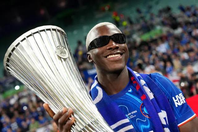 Moises Caicedo of Chelsea poses for a photograph