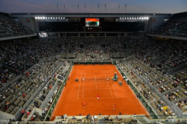 Rafael Nadal faces Novak Djokovic in the night session at the French Open in the 2021 semi-finals