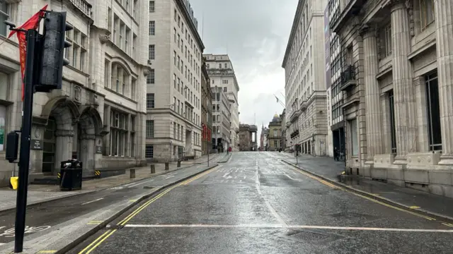 Water Street in Liverpool after reopening