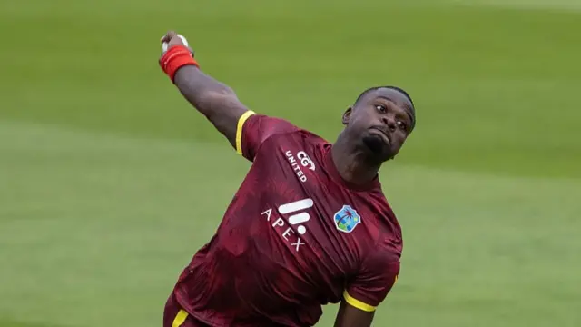 Jayden Seales of West Indies