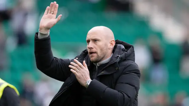 Hibs head coach David Gray