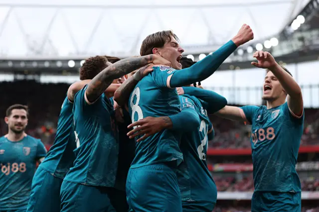 Alex Scott of AFC Bournemouth celebrates