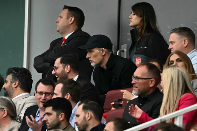 Thomas Tuchel watches the play