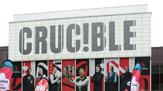 The exterior of the Crucible theatre in Sheffield