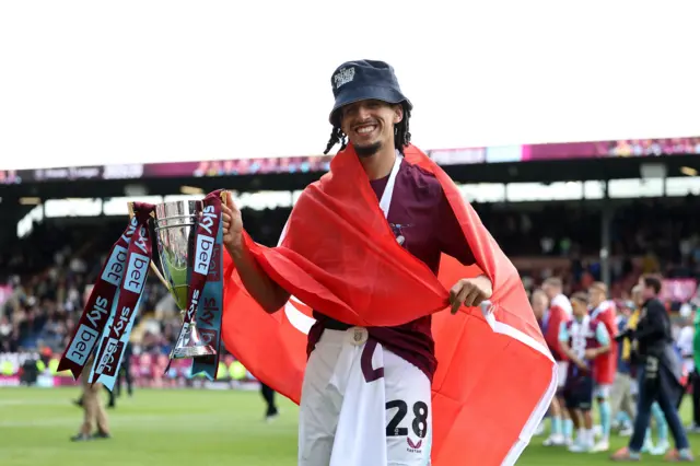 Burnley's Hannibal celebrates promotion
