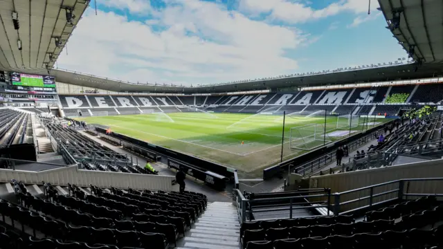 Derby's Pride Park before kick-off